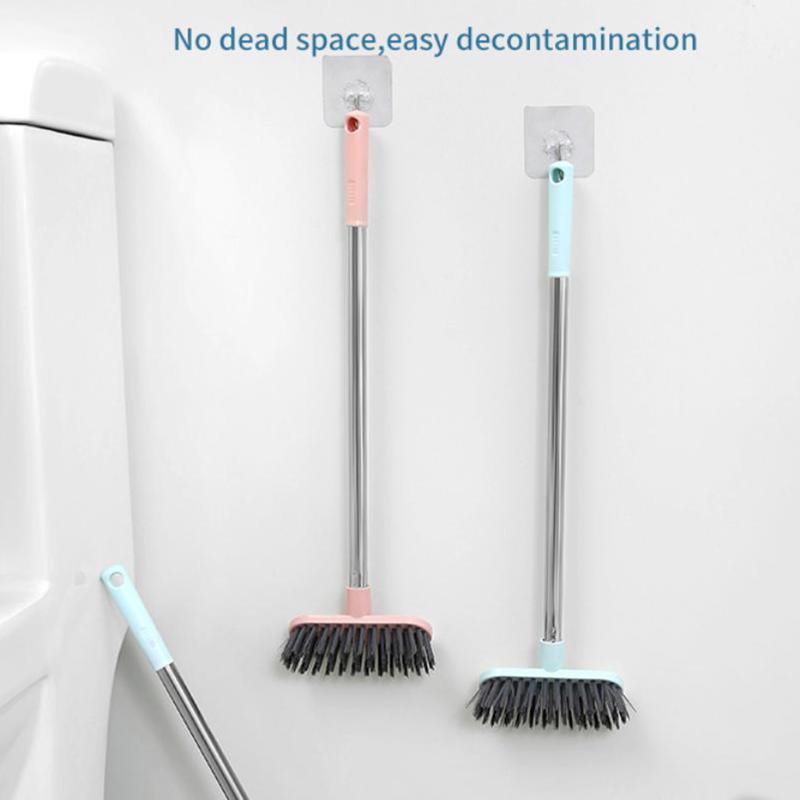 Floor Scrub Brush With Long Handle,Multi-Purpose Heavy Duty Hardwood Floor Scrubber,Cleaning Balcony Patio Garage Outdoor/Indoor