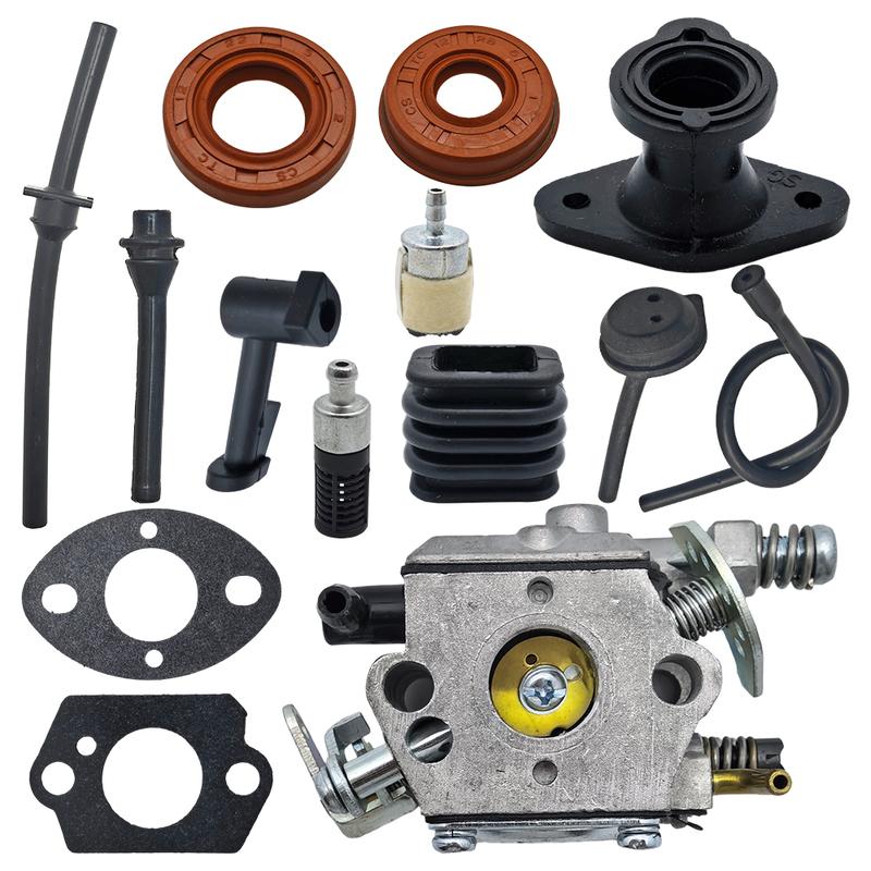 Carburetor Carb For Chinese Chainsaw 2500 25cc Fuel Oil Filter Line Seal Gasket Set