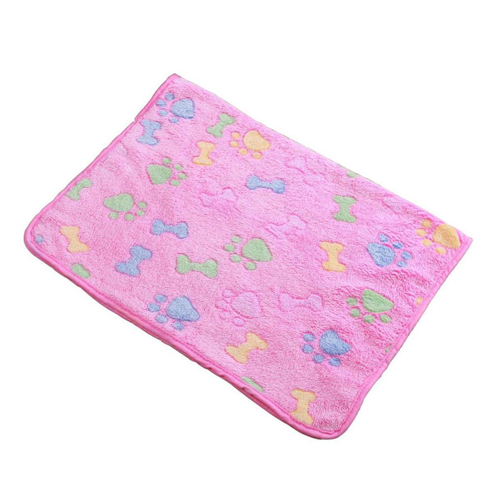 Soft and Fluffy Light Thin Pet Blanket Cute Cartoon Pattern Dog Bed Mat Warm and Comfortable Bed Blanket for Cats Pet Supplies