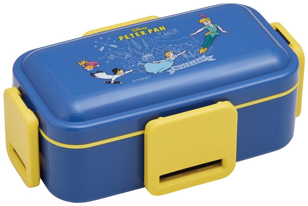Skater Bento Box 2 Tiers 600ml for Women Antibacterial Fluffy Dome Lid Made In Japan Disney Peter Pan PFLW4AG