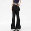 2026 Spring/Summer Maternity Slimming Micro Flare Butt Cover Two-Piece Casual Pants