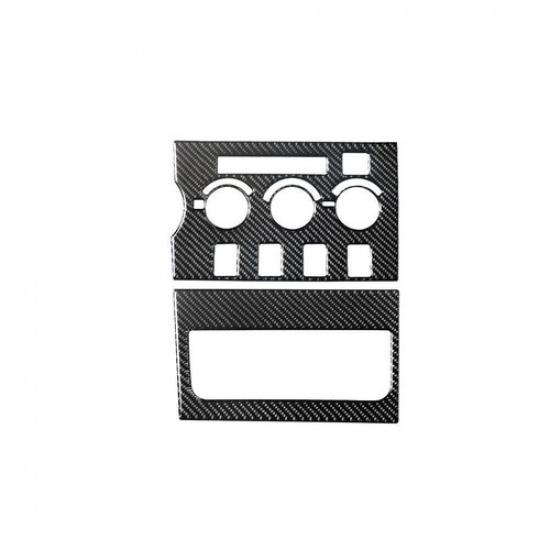 2Pcs Carbon Fiber AC Console Interior Trim Set Type B For Toyota Tundra 2007-13