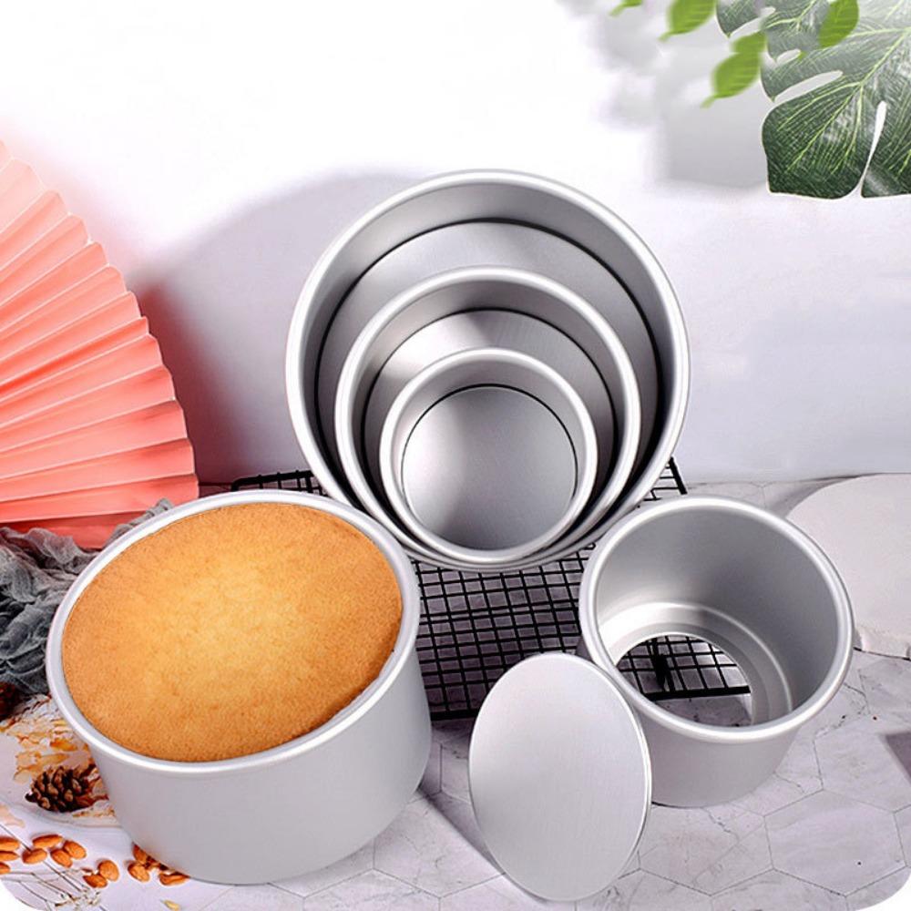 With Removable Bottom Aluminum Leakproof Removable Chiffon Pan Baking Tray Cake Mold Fondant Mold