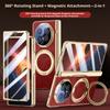 360° Rotating For Magnetic Holder Phone Case with HD/Anti-peep Screen Protector for Honor Magic V6 V5 Hinge Cover