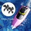 (2Pcs/set) For Model Drone Boat Fishing Ship Propeller Accessories 4?Blades Propeller