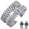 20MM 21mm Klockarmband För Rolex DATEJUST DAY-DATE OYSTERPERTUAL DATE Rostfritt Stål Rem Klocktillbehör Klockarmband