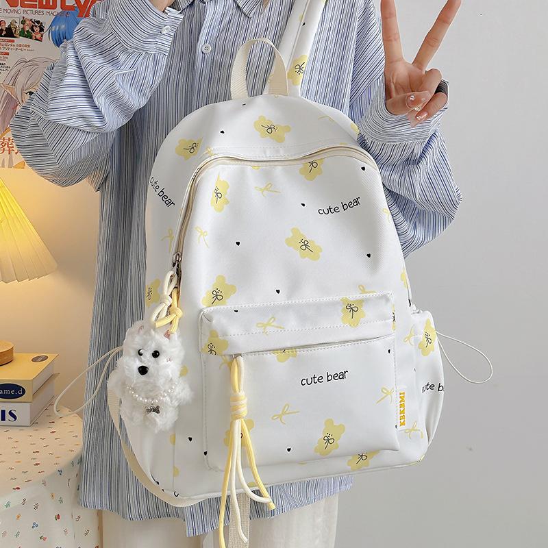 New high-value, sweet, small and fresh, junior high school student schoolbag ins niche cute girl large-capacity backpack