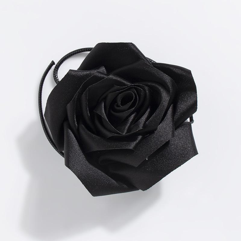 

Изысканное цветочное ожерелье ручной работы: Дизайн женской большой розы с узлом 180 cm