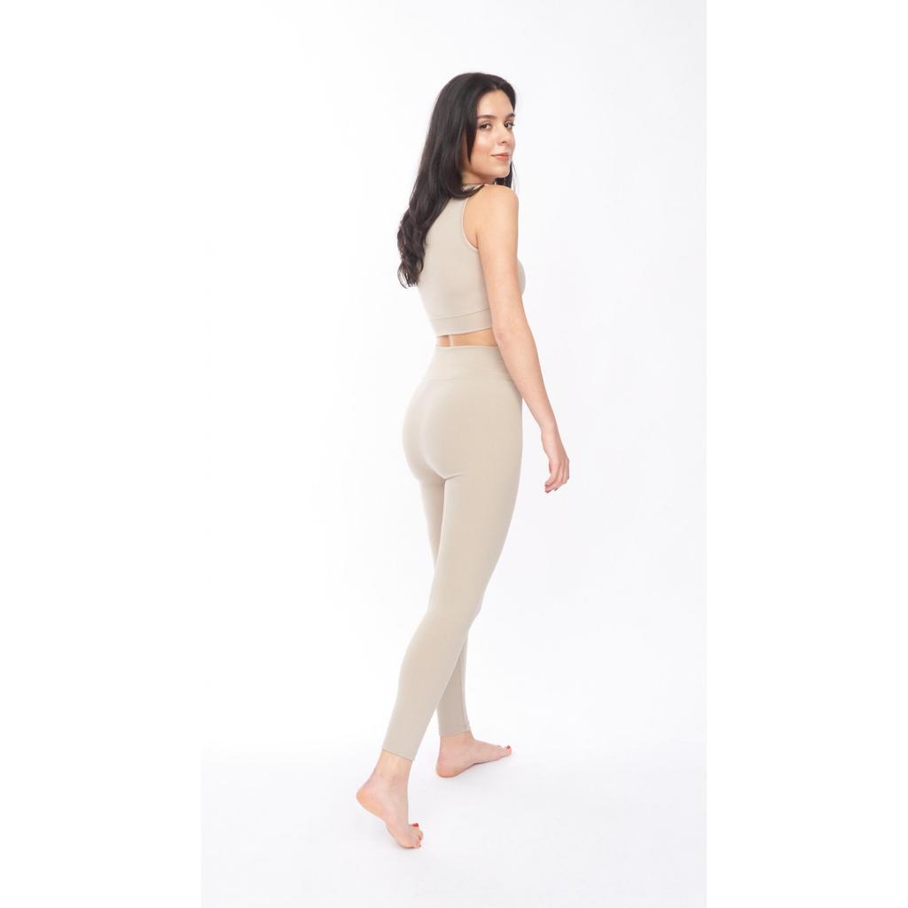Lookus Damen/Damen Maside Set aus geripptem Oberteil und Leggings