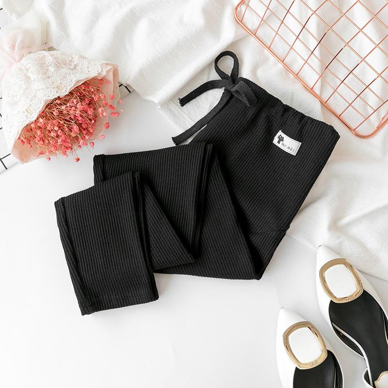 11 #maternity Leggings Spring and Autumn Pants Belly Support Pants Striped Leggings Maternity Wear Nine-point Pants