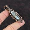 Pandantiv Larimar Arborele Vieții Piatră Prețioasă Bijuterii Înfășurate în Cupru Bijuterii din Sârmă de Cupru Bijuterii de Designer Handmade Cadou Pentru Ea Bijuterii Arborele Vieții