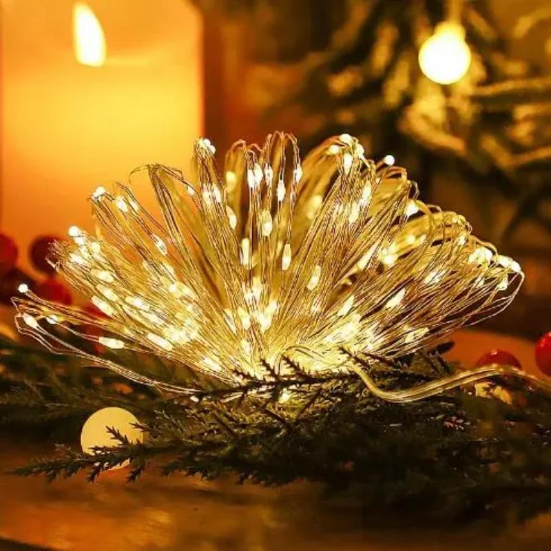 Solar String Fairy Lights 7m 12m 22m 32m LED Waterproof Outdoor Garland Solar Power Lamp Christmas For Garden Decoration