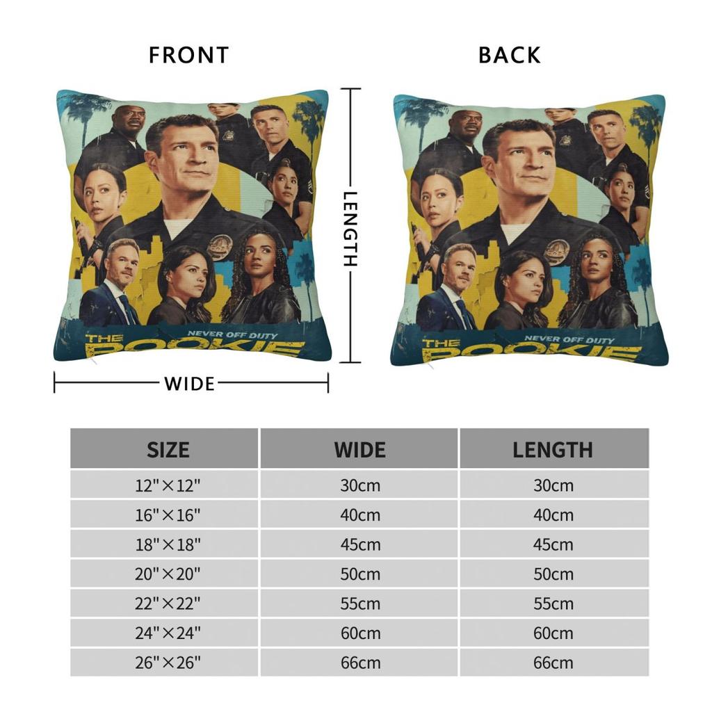 The Rookie Tv Show Pillow Cover Square Pillow Case Cushion Cover Novelty Custom Pillowcases For Wedding Party Home Decor