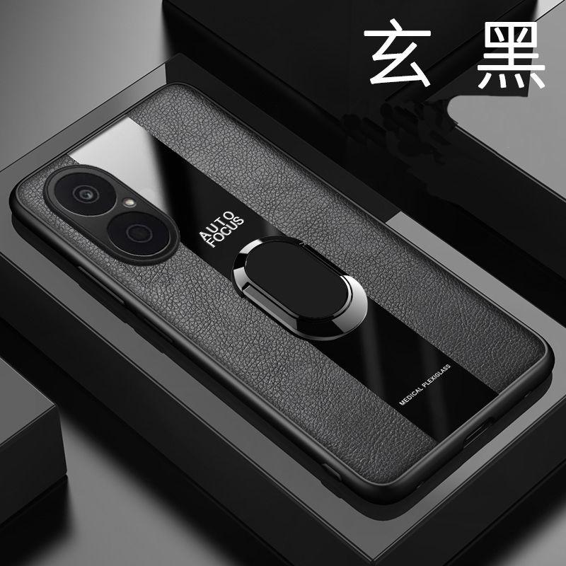 For Huawei Nova Y73 Magnetic Ring Stand Holder Phone Case For Huawei Nova Y73 5G Luxury Leather Shockproof Bumper Back Cover