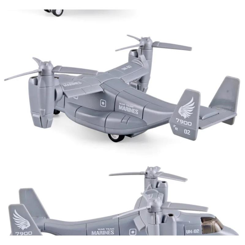 Diecast Alloy Simulated Osprey Transporter Fighter Aircraft Aviation Model Military Transport Aircraft Kid Toy Collect Ornament