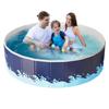 Foldable Non-inflatable Swimming Pool Wear-Resistant Portable Folding Pool Nylon Space-Saving Bath Basin For Outdoor Water