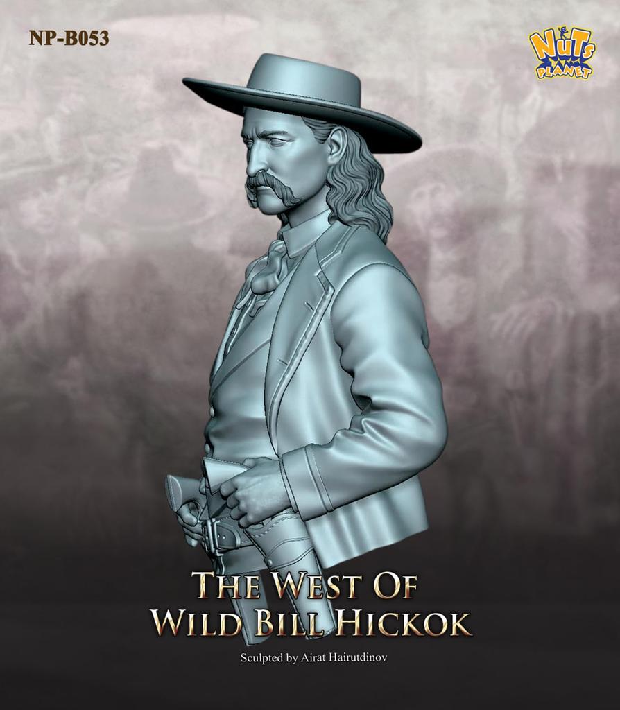 Nuts Planet Scale Bust of Wild Bill Hickok of the American West Resin Kit 1/10 NP-B053 (Human)