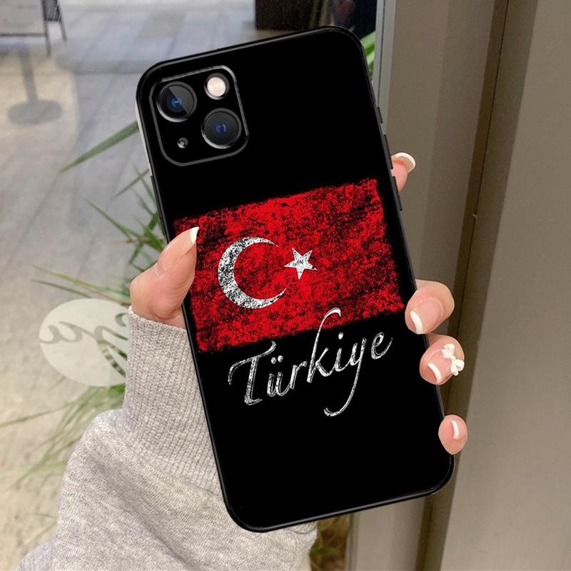 Türkei Türkische Flagge Hülle Für iPhone 17 Air 16 15 14 13 11 12 Pro Max Plus 12 13 Mini 16e 17 Pro Max Rückseite