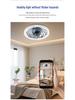 Remote-Controlled Ceiling Fan Light with E27 Socket for Bedroom and Corridor