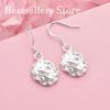 Elegant 925 Sterling Silver Exquisite Rose Earrings for Women, Fashionable Wedding Jewelry Accessories