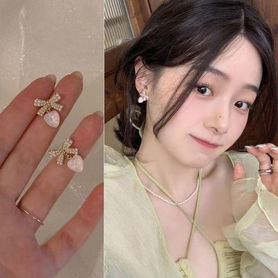 Pearl Bowknot Earrings for Women - 2025 Niche, Gentle & High-End Design
