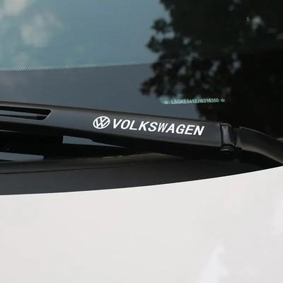 Fashion Car Door Handle Stickers Tire Rear View Mirror Decals For Volkswagen VW GTI Rline R Polo Golf MK8 Passat Magotan Tiguan