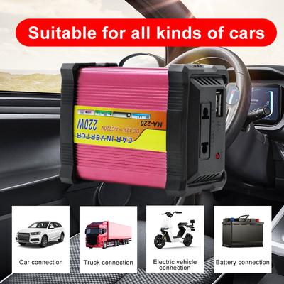 Auto Wohnmobil LKW Anhänger Wechselrichter Auto Camping Multifunktionaler Batteriewandler USB Spannungswandler 220W Netzwechselrichter