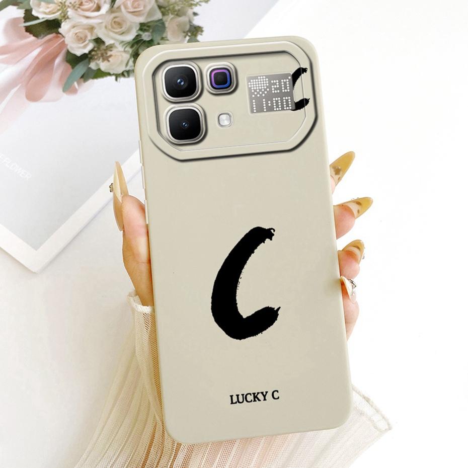 New Fashion Letter Phone Case For Infinix Note 60 Pro X6878 X6879 Soft Silicone Cases For Infinix Note 60 5G Note60 Pro Bumpers