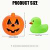 12/24 Set Halloween Rubberen Eendjes, Met Pompoen Doos Halloween Feest Bedankjes Halloween Mand Vulling, Cadeau Uitwisseling