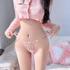 Pure Desire Pink Flirty Tanga - Süß, Niedrige Taille, Dünner Träger T-Rücken Unterwäsche
