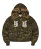 Hoodhood Hd Artificial Leather Patch Bomber Down Jacket Camo
