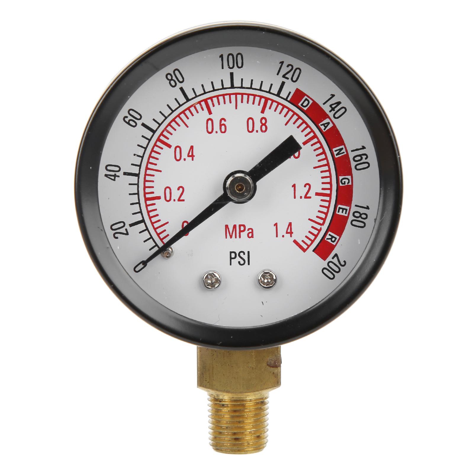 

Y50 Radial Pressure Gauge Device with Circular Dial for Air Oil Water 18in NPT 01.4mpa 0200psi