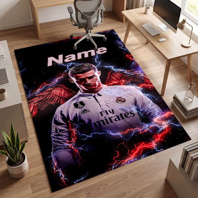 Cristiano Ronaldo (5) Kişiselleştirilmiş İsim Ofis Halısı Salon Yatak Odası Mutfak İçin Şık Dekor