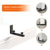 Double Wheel Barn Door Floor Guide Wall-mounted Bottom Guide Smooth Barn Door Swing Stop  Garage
