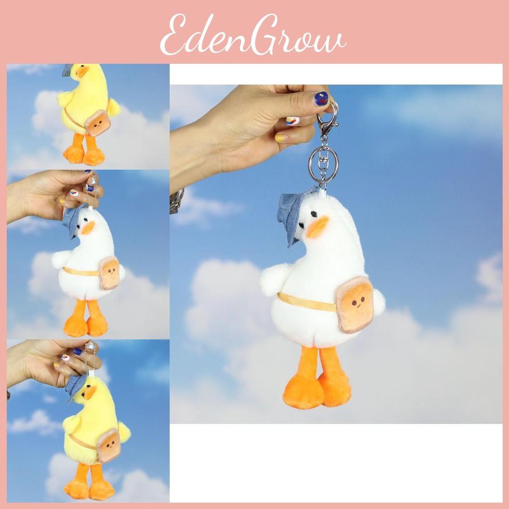 Soft And Cuddly Cartoon Duck Plush Toy Charming Yellow Duck Keychain For Kids