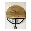 Silent Pendulum Wooden Wall Clock, Pendulum Clock, Wall Clock, Wooden Clock, Wooden Wall Clock