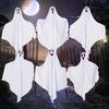 Halloween Hanging Ghost Outdoor Decoration, Cute Flying White Ghost for Front Yard, Porch, Patio, Lawn, Garden, Tree, Halloween Party Decor