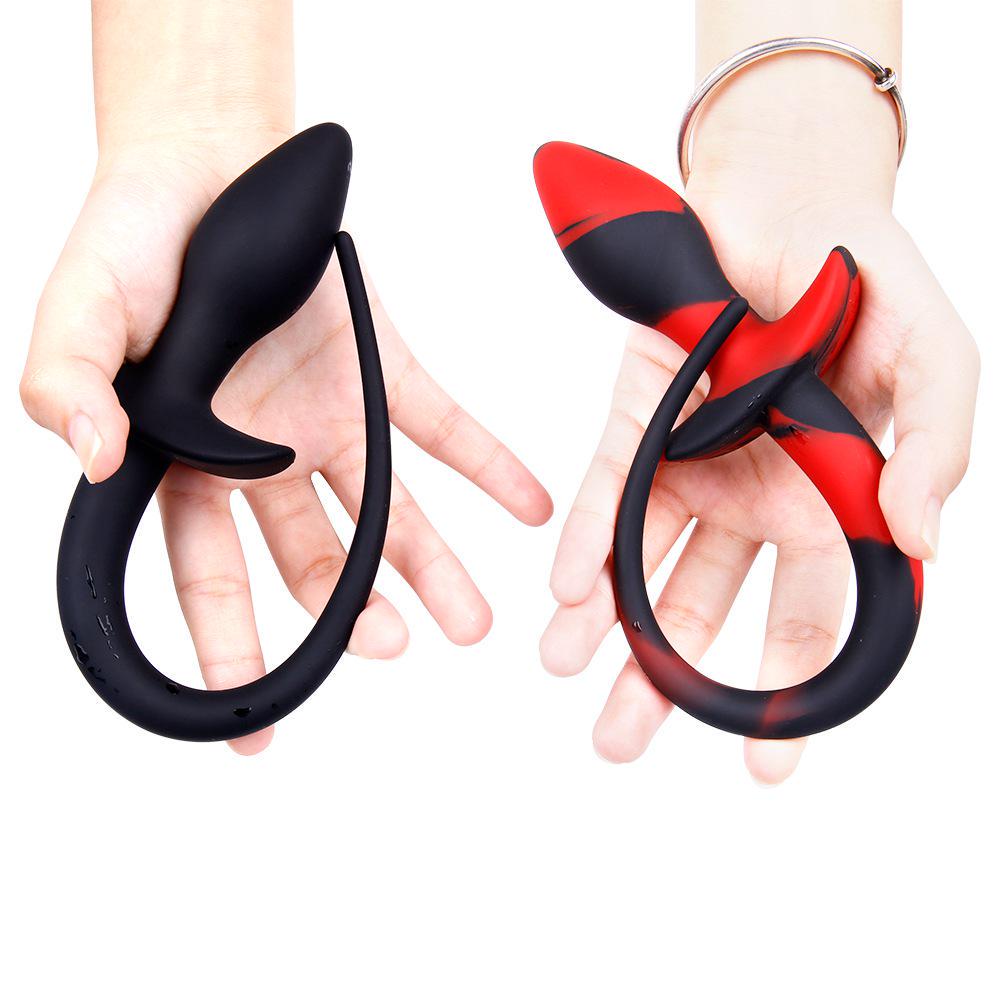 MoDi Women Sex Toys Faux Dog Tail Butt Anal Plug Liquid Silicone Sexy Romance Adult Game Toy