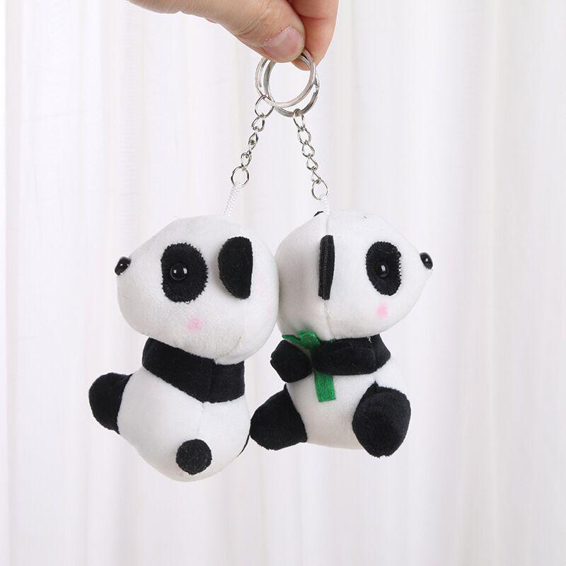 Adorable Panda Claw Machine Pendant Plush Backpack Keychain Doll