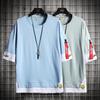 Herrenmode Locker geschnittenes Baumwoll-T-Shirt im koreanischen Stil, Sommerkollektion 2020