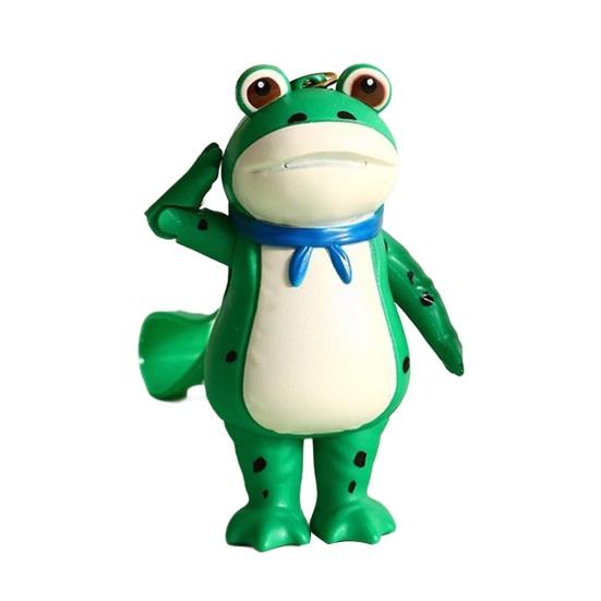 1/2Pcs Frog Keychain Decor Cartoon Backpack Purse Charm Realistic Frog Texture