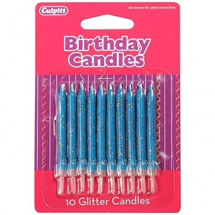 Culpitt Velas brilhantes para aniversário (Pacote de 10)
