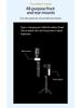 A6 Phone Stabilizer: Single-Axis Gimbal with Fill Light & Bluetooth Selfie Stick for Travel Vlogging