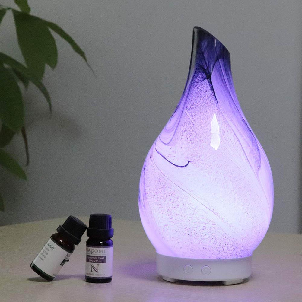 100ml Aromatherapy Ultrasonic Humidifier Wood Grain Essential Oil Diffuser