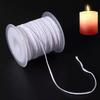 100 Pack 2.6-20cm Candle Wicks with Galvanized Base for Butter Lamps