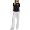 FILA Heritage Series Fashion Knit Versatile Straight Loose Casual Pants Women bottoms Off-White F11W448609F-BG