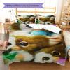 Gremlins Muster Bettwäsche, Steppbett Set Bettbezug Kissenbezug Zuhause Geburtstagsgeschenk (1 Bettbezug + 2 Kissenbezüge, ohne Füllung)