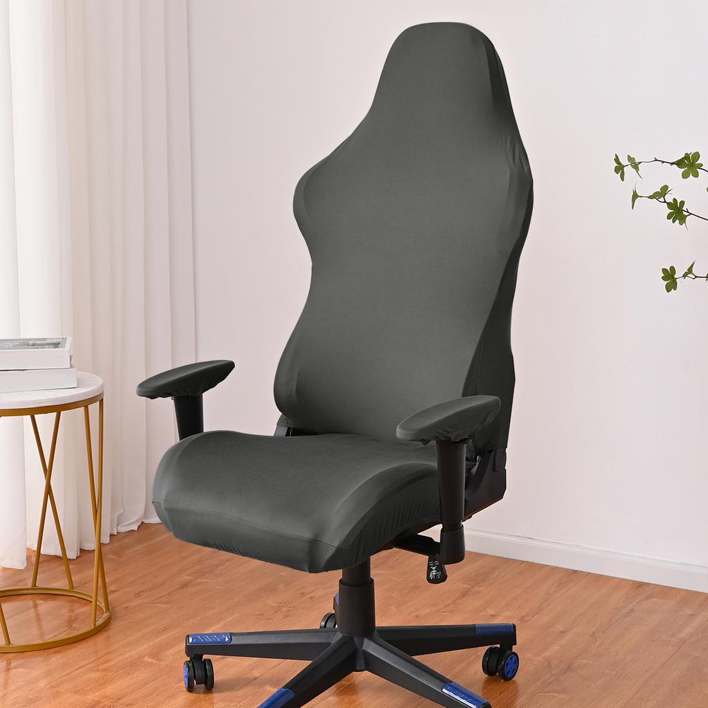 Removable Gaming Chair Cover Stretch Fabric with Armrest Cover for Computer and Office Chairs