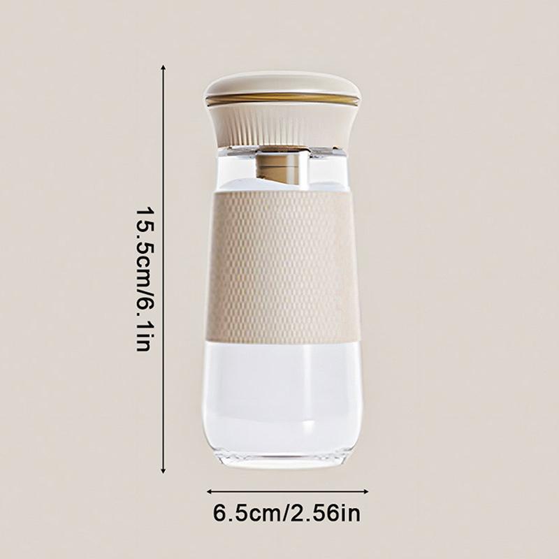 2-In-1 Salt Shaker, Glass Salt And Pepper Shakers Set For Kitchen, Salt And Pepper Containers With 1G Measuring Spoon