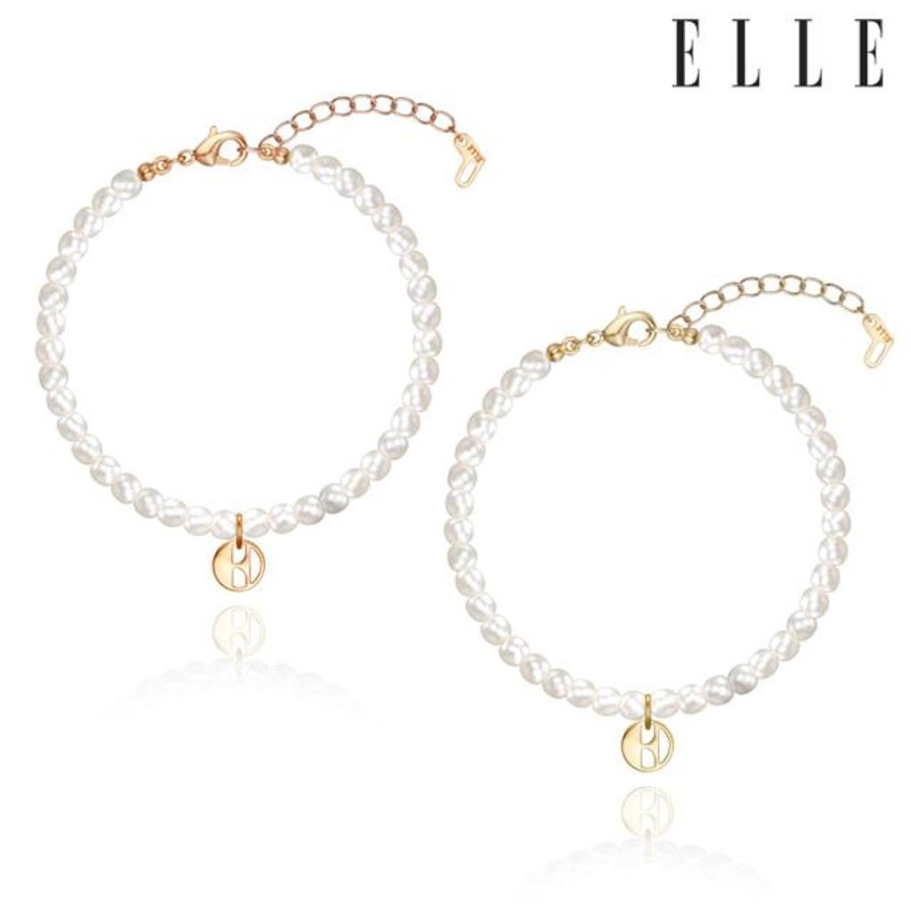 

[ELLE Jewelry] Simple Signature Pearl Bracelet ELBRBB098 rose gold